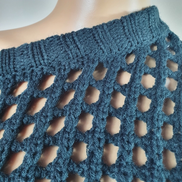 Pink Diamond open knit crotchet top. Size 10/12. Emerald green. New no tags - Picture 5 of 8